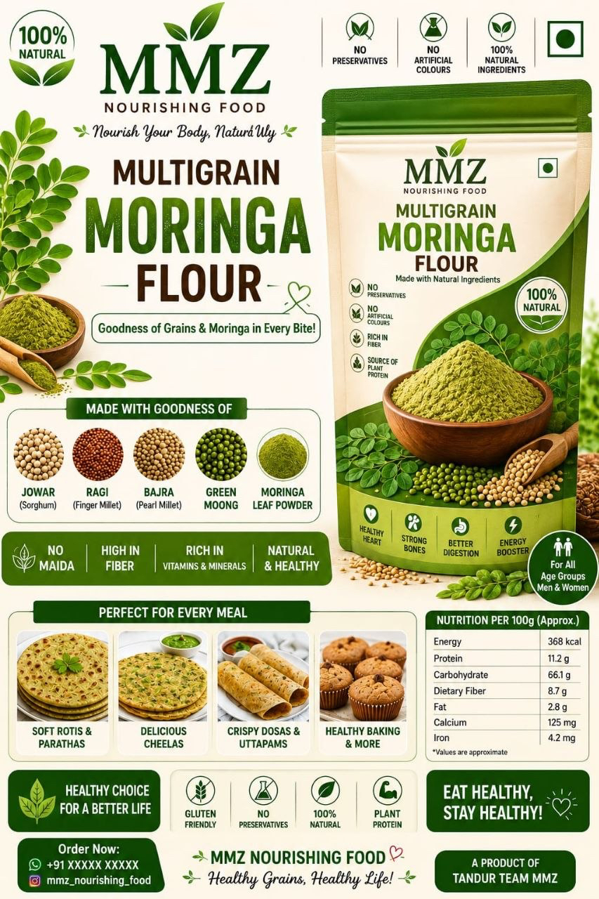 Multigrain Moringa Flour product information
